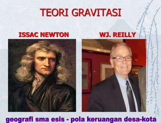 TEORI GRAVITASI
ISSAC NEWTON WJ. REILLY
 