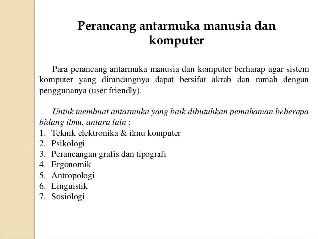 Presentasi Interaksi manusia & komputer