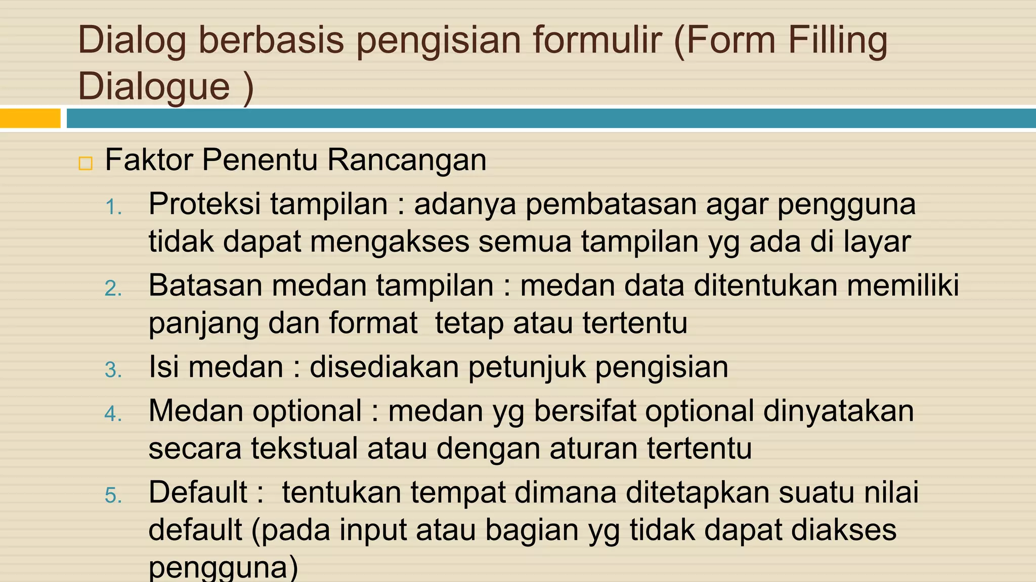 Dialog Plus Form.pdf Ragam Dialog :: Interaksi Manusia dan Komputer | PPTX