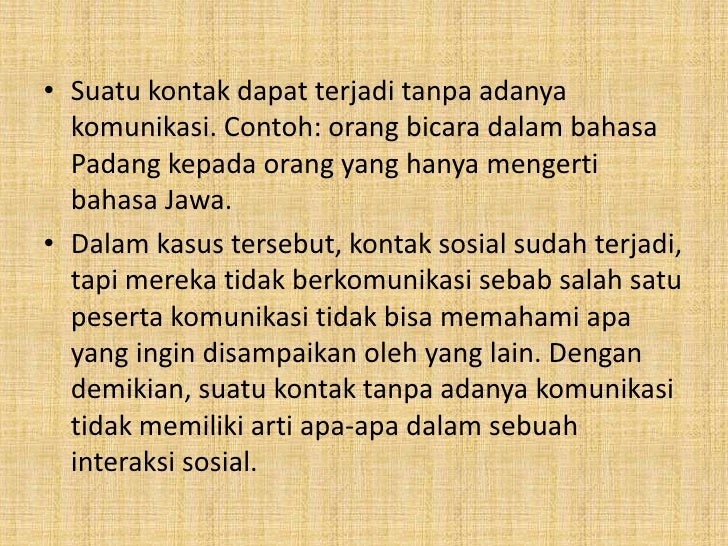 Interaksi sosial Interaksi sosial