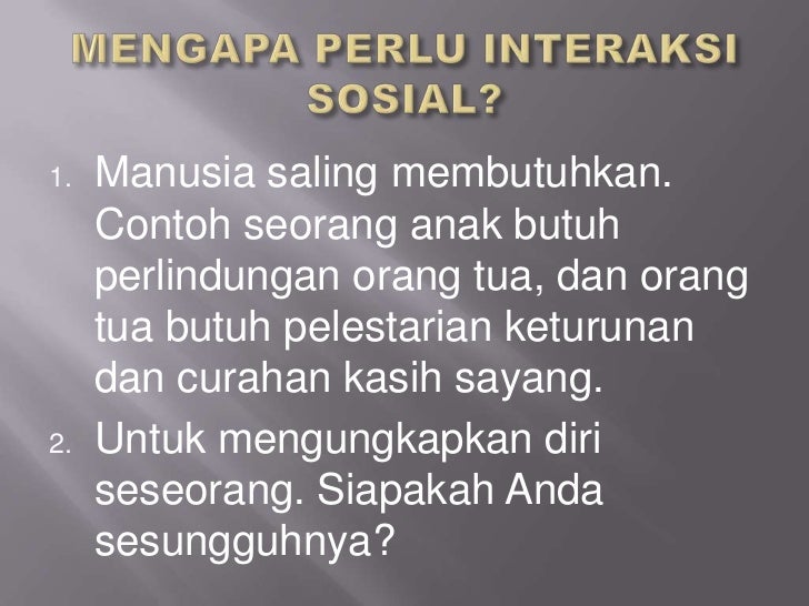 Interaksi sosial