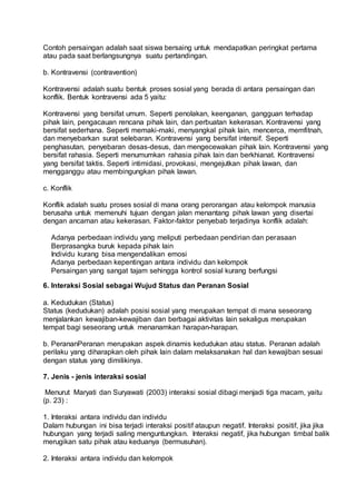 Interaksi Sosial Interaksi Sosial