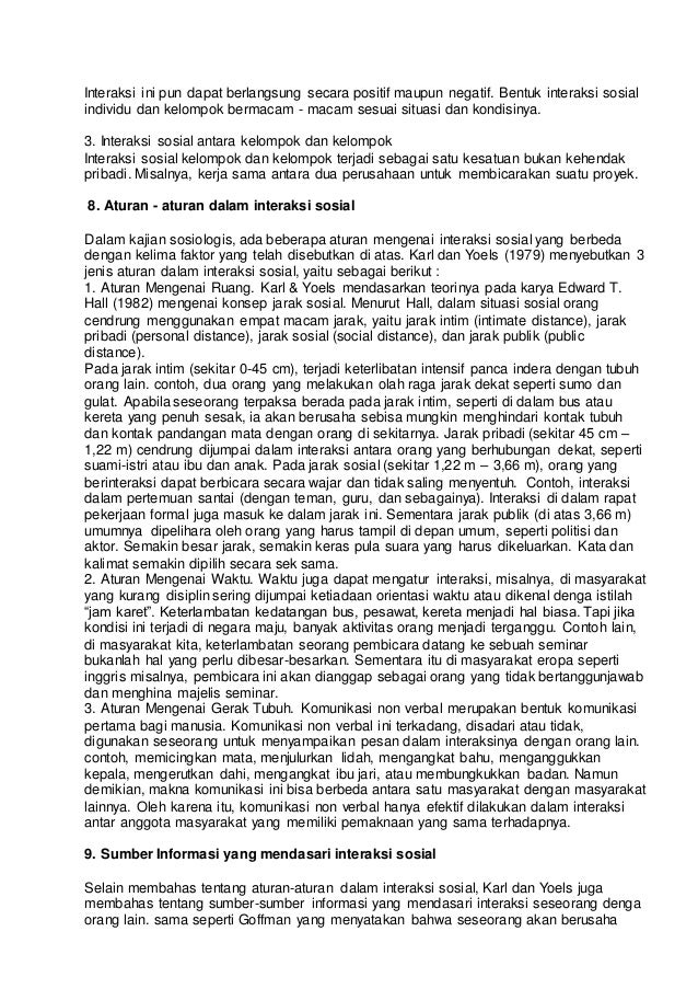 Artikel tentang interaksi sosial