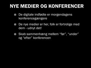 Interaktive medier og konferencer