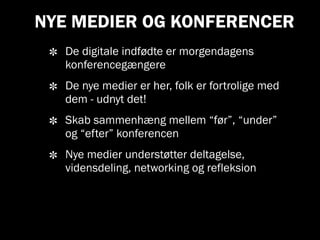Interaktive medier og konferencer