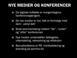 Interaktive medier og konferencer