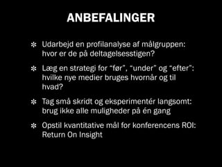 Interaktive medier og konferencer