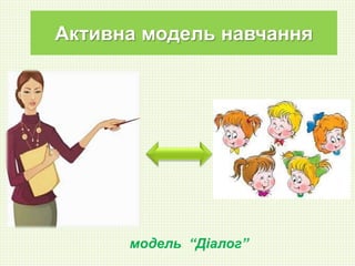 Активна модель навчання 
модель “Діалог” 
 