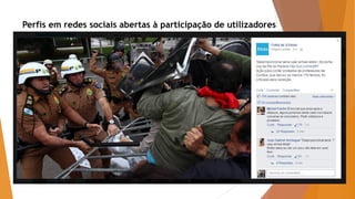 Perfis em redes sociais abertas à participação de utilizadores
 