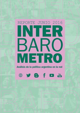 BARO
INTER
REPORTE JUNIO 2016
METROAnálisis de la política argentina en la red
 