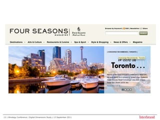 | iStrategy Conference | Digital Dimensions Study | 13 September 201114