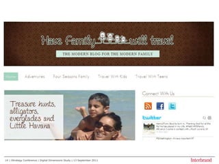 Relevance15| iStrategy Conference | Digital Dimensions Study | 13 September 2011The fit your brand has with your customer/consumer needs, desires, and decision criteria across all relevant demographics and geographies. FindingsWhile 74% of respondents consider soliciting customer feedback as the most popular technique for determining appropriate digital experiences, 26% are not soliciting customer feedback at all