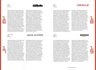 Gillette
+ 1%
25,105 $m

1
6

Oracle
+ 9%
24,088 $m

Gillette maintains its leadership position
thanks to the brand’s inte...