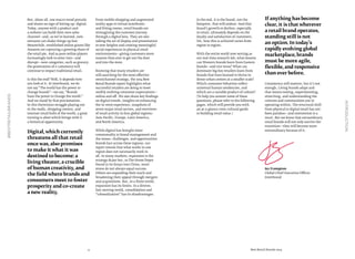 4 Best Retail Brands 2014
#BESTRETAILBRANDS
Introduction
In the end, it is the brand, not the
footprint, that will endure. And that
brand’s growth or decline, especially
in retail, ultimately depends on the
loyalty and satisfaction of customers.
Yet, how this is achieved varies from
region to region.
With the entire world now serving as
our real-time research lab, what lessons
can Western brands learn from Eastern
brands—and vice versa? What can
dominant big box retailers learn from
brands that have learned to thrive in
dense urban centers at a smaller scale?
Which consumer behaviors reflect
universal human tendencies, and
which are a variable product of culture?
(To help you answer some of these
questions, please refer to the following
pages, which will provide you with
an at-a-glance cross-cultural guide
to building retail value.)
If anything has become
clear, it is that wherever
a retail brand operates,
standing still is not
an option. In today’s
rapidly evolving global
marketplace, brands
must be more agile,
flexible, and responsive
than ever before.
Consistency still matters, but it’s not
enough. Living brands adapt and
that means testing, experimenting,
stretching, and understanding the
cultures and communities you’re
operating within. The structural shift
from physical to digital retail has not
been painless—and reinvention is a
must. But we know that extraordinary
retail brands will not only survive the
transition—they will become more
extraordinary because of it.
Jez Frampton
Global Chief Executive Officer
Interbrand
But, above all, one macro trend prevails
and shows no sign of letting up: digital.
Today, anyone with a product and
a website can build their own sales
channel—and, as we’ve learned, new
entrants can shake things up fast.
Meanwhile, established online giants like
Amazon are capturing a growing share of
the retail pie. And as pure online players
increasingly look to enter into—and
disrupt—new categories, such as grocery,
the penetration of e-commerce will
continue to impact traditional retail.
Is this the end? Well, it depends how
you look at it. At Interbrand, we do
not say“The world has the power to
change brands”—we say,“Brands
have the power to change the world.”
And we stand by that proclamation.
In this Darwinian struggle playing out
in the malls, shopping centers, and
internet retail hubs of the world, a great
turning is afoot which brings with it
a historical opportunity.
Digital, which currently
threatens all that retail
once was, also promises
to make it what it was
destined to become: a
living theater, a crucible
of human creativity, and
the field where brands and
consumers meet to foster
prosperity and co-create
a new reality.
From mobile shopping and augmented
reality apps to virtual storefronts
and fitting rooms, retail brands are
reimagining the customer journey
through a digital lens. They are also
taking the art of display and presentation
to new heights and creating meaningful
social experiences in physical retail
environments—giving customers more
reasons than ever to get out the door
and into the store.
Knowing that many retailers are
still searching for the most effective
omnichannel strategy, the 2014 Best
Retail Brands report highlights what
successful retailers are doing to meet
swiftly evolving consumer expectations—
online and off. We also share key findings
on digital trends, insights on enhancing
the in-store experience, snapshots of
seven major retail sectors, and overviews
of retail activity in four global regions:
Asia-Pacific, Europe, Latin America,
and North America.
While digital has brought more
commonality to brand management and
the issues, challenges, and opportunities
brands face across these regions, our
report reveals that what works in one
region does not necessarily work in
all. In many markets, expansion is the
strategy du jour but, as The Home Depot
found in its forays into China, more
stores do not always equal success.
Others are expanding their reach and
broadening their appeal through mergers
and acquisitions. But, in a finite world,
expansion has its limits. In a diverse,
fast-moving world, consolidation and
“colossalization” has its disadvantages.
 