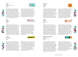 114 Best Retail Brands 2014
Himart
Korea
Electronics
$348M
NEW
ABC-Mart
Japan
Apparel
$350M
NEW
Hyundai Home Shopping
Korea
Mass Merchant
$334M
+10%
Himart has a market share of about
47 percent in Korea’s electronics retail
industry. The keys to its success are high
brand awareness and a sophisticated
distribution network, supported by
owner Lotte’s distribution capabilities.
Himart is also characterized by its high
sales per store. By launching in-store
boutiques with Lotte Mart, the nation’s
largest distribution company, Himart
increased its points of contact with more
customers. Himart also takes Corporate
Citizenship seriously. The "Good Morning
Children" cause marketing campaign, for
example, encouraged customer donations
to support educational programs. The
company also supports the construction
of basic infrastructure in Kenya to help
change the lives of children in the region,
and provides financial and emotional
support to single parent families through
its“Happiness of 3” campaign.
One of Japan's leading footwear retailers,
ABC-Mart has seen fast growth over the
last decade, expanding from 166 stores
in 2003 to more than 800 stores in 2013.
Increasingly, the brand is looking to
expand internationally and has a growing
presence in Asia, including South Korea
and Taiwan. Its 2012 acquisition of
America’s LaCrosse footwear brand has
also helped the brand establish itself in
the U.S. market. With approximately half
of domestic sales coming from its own
branded products, the company delivers
impressive margins and has cleverly
built its brand by offering both domestic
brands and licensed brands alongside
each other. Adding to its portfolio to
increase in-house sales and offering
higher priced private brands will help to
fuel ABC-Mart’s ongoing growth.
Seoul-based Hyundai Home Shopping
provides high quality products at
reasonable prices to customers through
its TV network, HMall website, mobile
app, and catalog business. With the goal
of being a global home shopping leader,
it opened the industry’s first“quality
institute” in 2007, under the belief that
strict quality control is the basis of service
and trust formation with customers. It
sells exclusive fashion brands such as
its partnership with Basic House and
merges on- and offline promotions to
continually expand. Since 2009, the cross-
channel emporium has provided strategic
investments to small and medium-sized
startups to spur innovation. The company
also offers the opportunity of free
broadcasting in order to showcase worthy
products from small businesses with
limited marketing budgets.
Belle
China
Apparel
$402M
+17%
JB Hi-Fi
Australia
Electronics
$378M
+13%
Established in 1992, Belle is China’s
largest seller of women’s footwear. While
the market demand remains soft, Belle
outperforms its apparel competitors
with a multi-brand strategy that covers
all segments in the market and a well-
established distribution network. Belle
started its online business (yougou.com)
as a shoe retailer in 2009, but extended
its offering to include clothes, luggage
and bags, outdoor items, and children’s
products in 2013. However, the added
variety failed to bring significant growth,
as competition has become extremely
fierce in e-commerce. Buoyed by a shift
from discounting in 2013, it still needs to
align its sub-brands to achieve precision
targeting, avoid cannibalization, and
maximize market share. To sustain
brand loyalty, Belle must work harder
to fulfill its brand promise and improve
product quality.
Despite an industry-wide decline in
physical music and entertainment sales,
the JB Hi-Fi consumer electronics chain
is growing. It’s expanding its NOW-
branded digital sales of music, books and
movies and looking at online rentals, and
adding appliances to its product mix by
converting a handful of stores to its JB
Hi-Fi HOME sub-brand. Leveraging its
reputation as a specialty discount retailer,
second half 2013 sales rose 6.8 percent and
online sales increased 15.4 percent. One
key challenge will be to align the passion
of its youthful employees with the level of
service and expertise demanded by high-
tech shoppers. As it continue spreading
across Australia and New Zealand,
the JB Hi-Fi brand must be nurtured
strategically or risk becoming little more
than a value price player.
Nitori
Japan
Home Furnishings
$403M
+22%
Global expansion was the big news for
Japan’s leading home furniture and
interior goods chain with the October
opening of two“Aki-Home” stores in
California. Although Nitori’s first store
outside Japan opened in Taiwan in 2007,
the move is symbolic as it was on a trip
to California where founder Akio Nitori
got the inspiration to expand his original
store into Japan’s premier furniture
chain. The company is also investing in
overseas resources to fuel its business
model, which integrates production and
sales, and establish a basis for growth in
new overseas markets. However, with a
consumption tax increase on the horizon
and a weakened yen, Nitori will have to
utilize all of its efficiencies to absorb costs
rather than pass them on to shoppers.
 