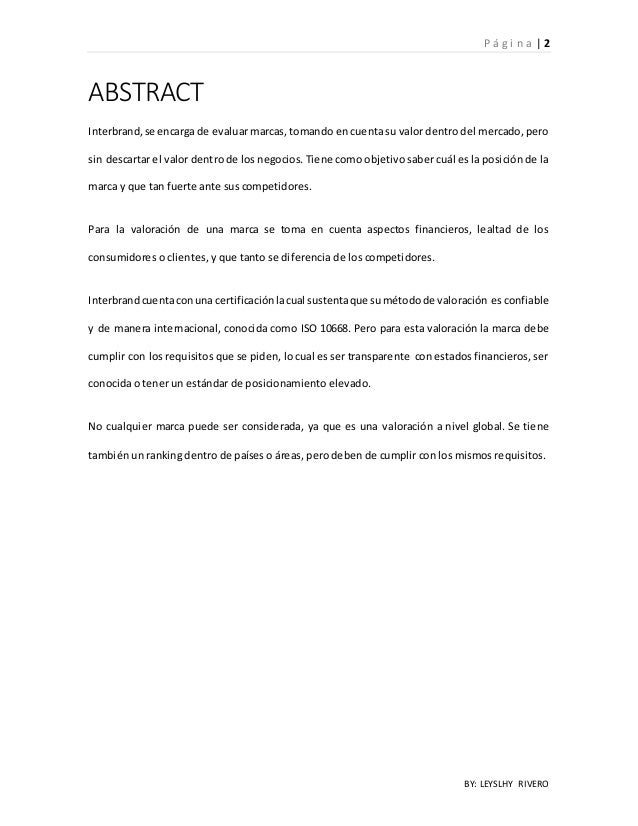 Brand essay