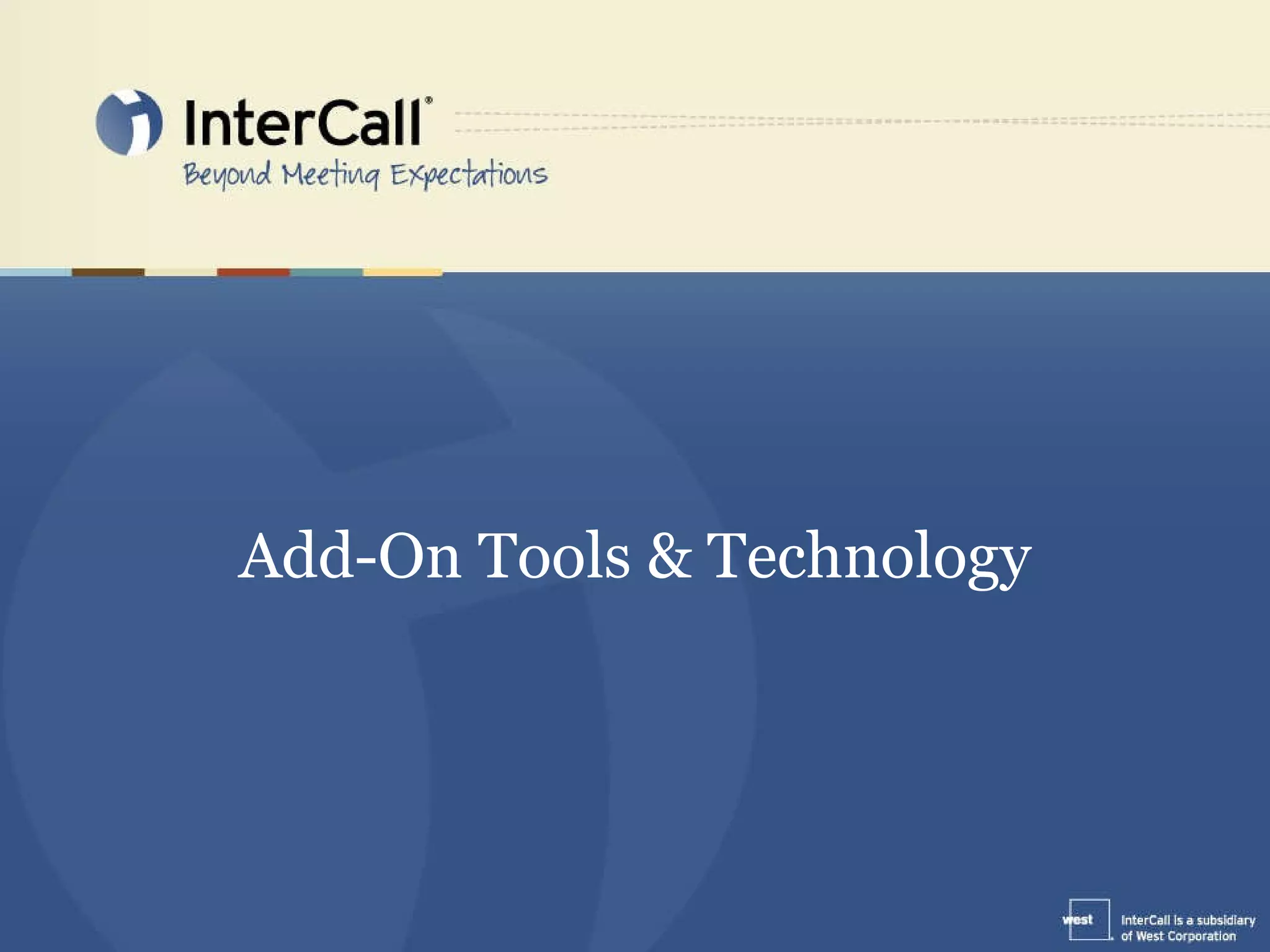 Add-On Tools & Technology 