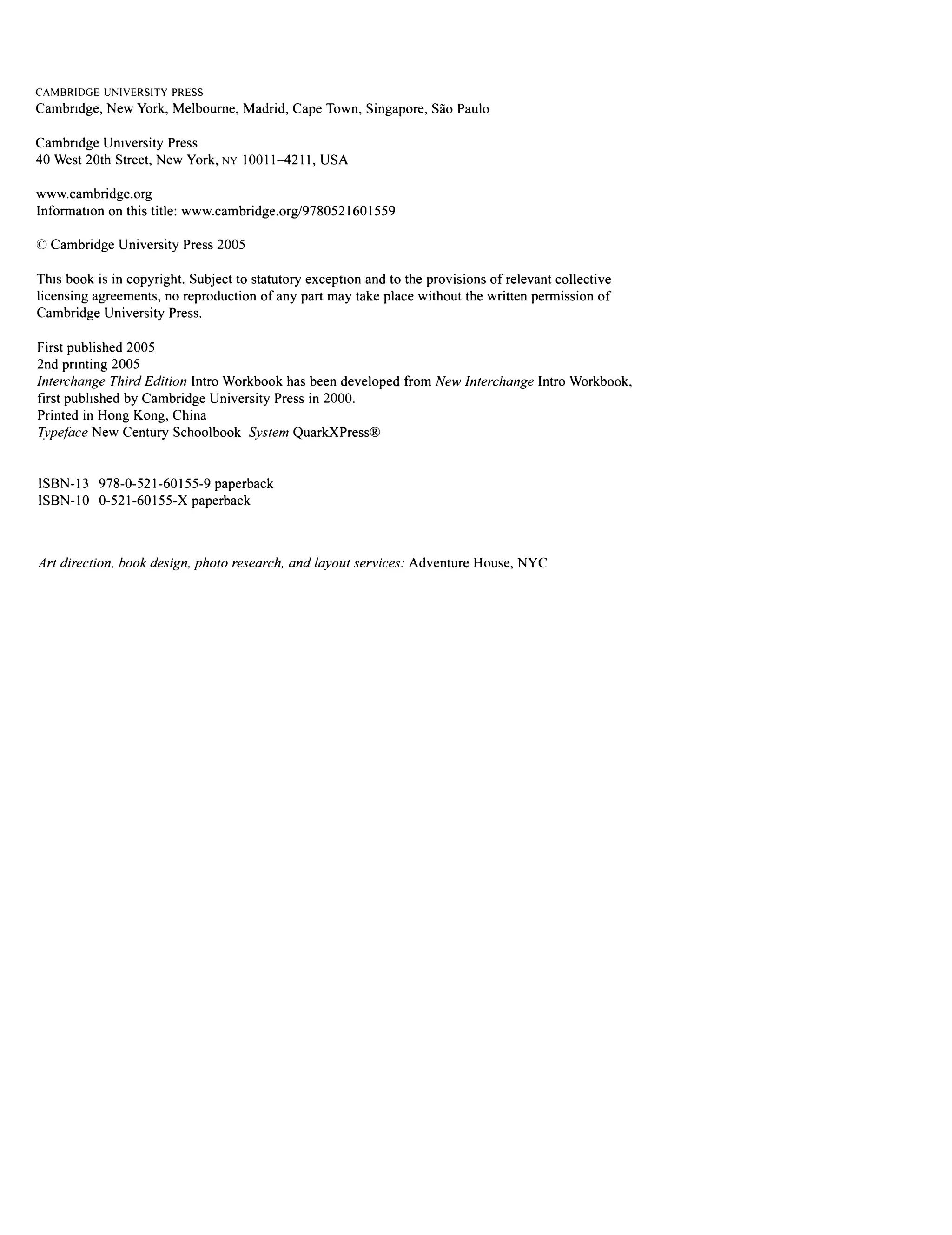 Interchange intro-workbook