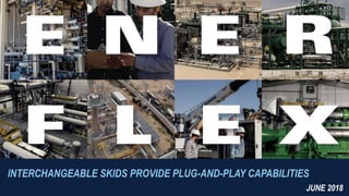 INTERCHANGEABLE SKIDS PROVIDE PLUG-AND-PLAY CAPABILITIES
JUNE 2018
 