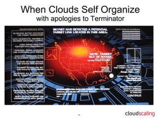 When Clouds Self Organize
   with apologies to Terminator
 