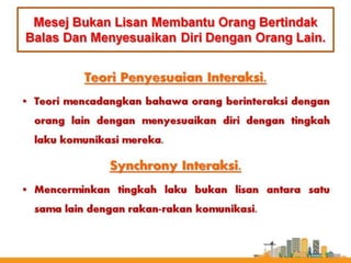 NONVERBAL COMMUNICATION SKILL