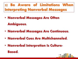 NONVERBAL COMMUNICATION SKILL