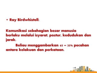 NONVERBAL COMMUNICATION SKILL