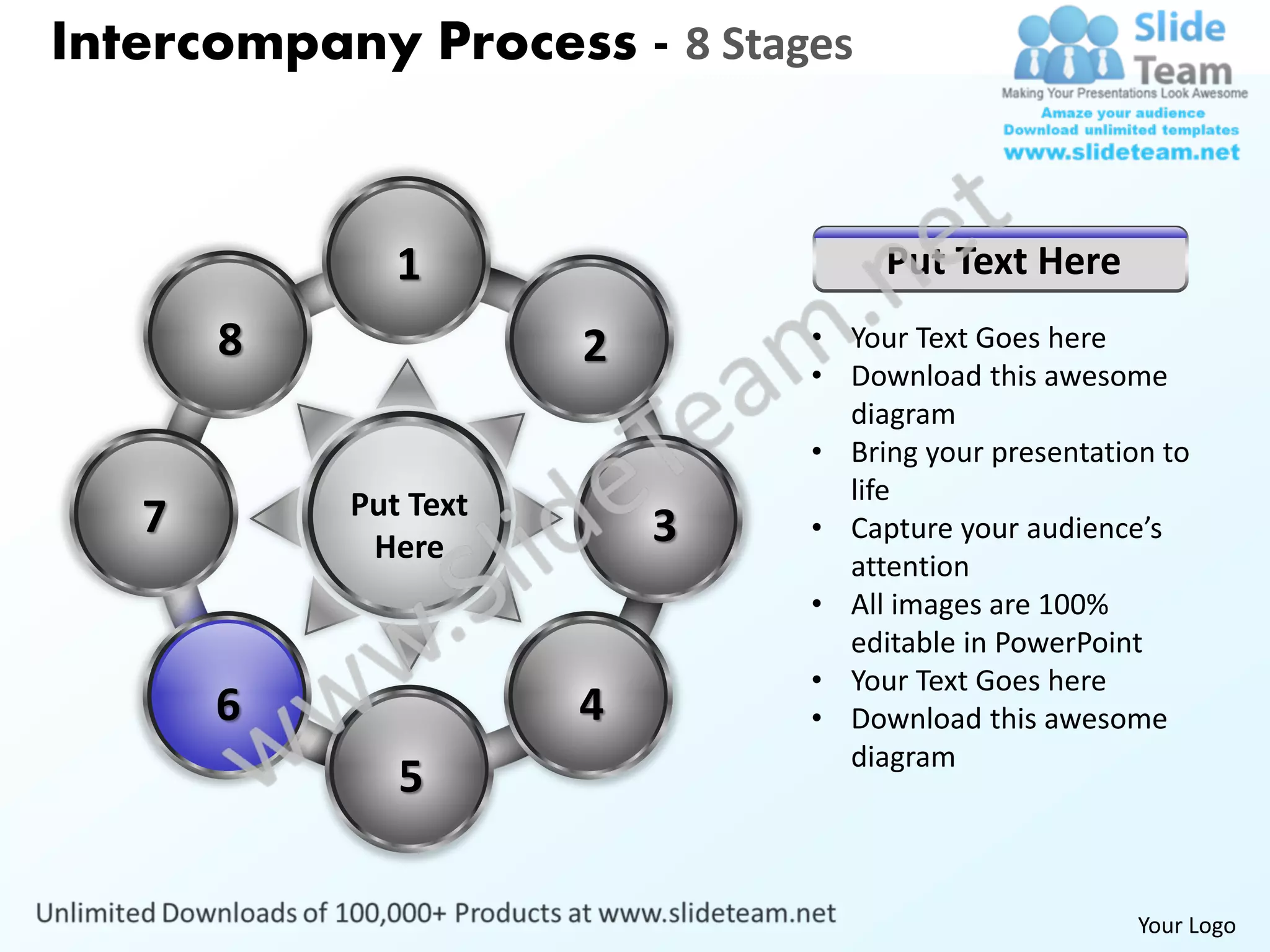 Intercompany process 8 stages powerpoint templates 0712 | PDF