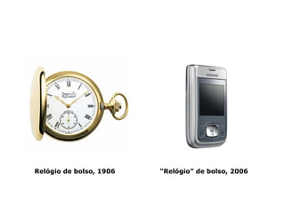 Rel ógio de bolso, 1906 “ Rel ógio” de bolso, 2006 