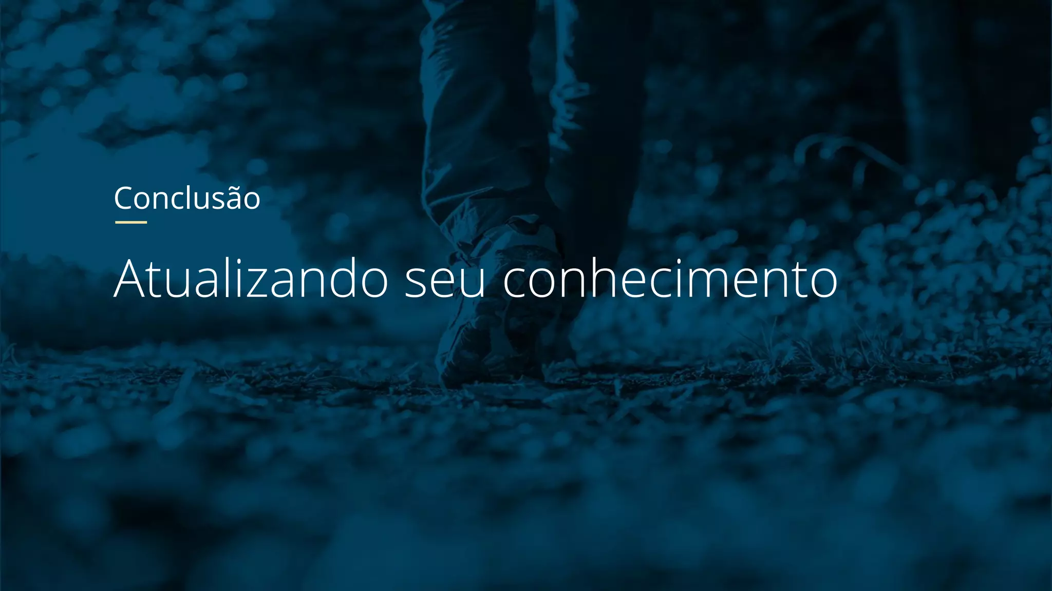 Conclusão Atualizando seu conhecimento 