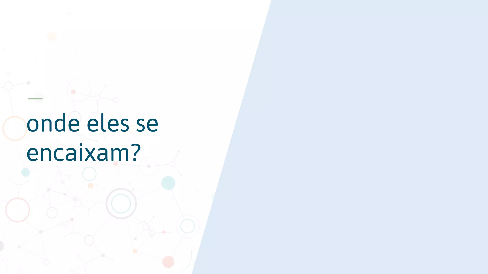 onde eles se encaixam? 