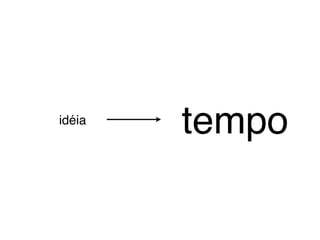 idéia
        tempo
 