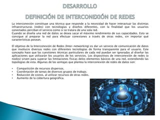 Interconexion Rte Interconexión redes | PPTX