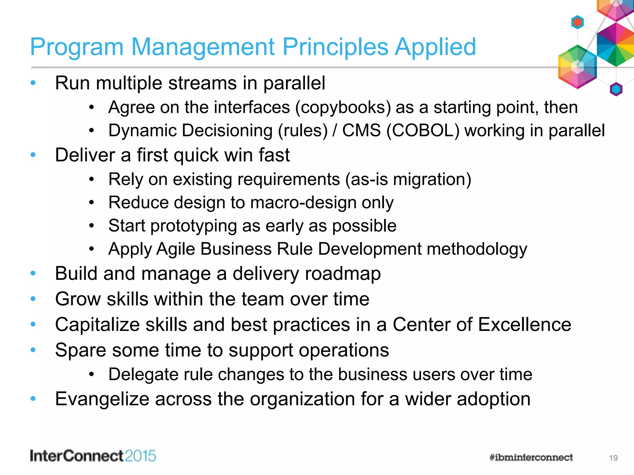 Thank You
Your Feedback is
Important!
Access the InterConnect 2015
Conference CONNECT Attendee Portal
to complete your session surveys from
your smartphone, laptop or conference
kiosk.
 