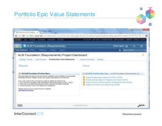 Portfolio Epic Value Statements
 