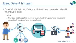 Meet Dave & his team
• To remain competitive, Dave and his team need to continously add
innovative features
– Idea
• Provi...