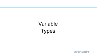 21
Variable
Types
 
