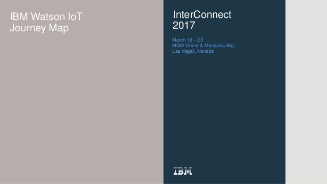 Interconnect 17 Complete Watson Iot Journey Map