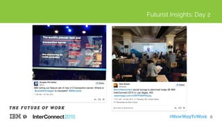 #NewWayToWork
Futurist Insights: Day 2
6
 