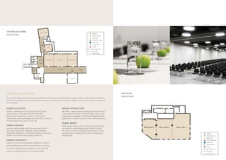 PALM SUITE
SEVENTH FLOOR
INSIDER COLLECTION
Our Insider Collection allows you to benefit from the hotel’s unrivalled local knowledge. Often inspired by the destination
itself, these experiences can be tailored to any event or meeting, ensuring that it delivers results and creates an experience
to remember.
INSIDER INTERACTIONS
We offer a range of team-building experiences which
can be based on-site or in the local area. They are an
original way to engage and motivate delegates while
giving them a chance to interact with their destination.
INSIDER BREAKS
With Insider Breaks, a few minutes out of a busy day
can become a whole experience in itself. It could
be a talk from the concierge on local sights or a live
cooking station hosted by the chef and showcasing
local recipes.
INSIDER LOCATIONS
Insider Locations give you an opportunity to base
some of your event away from the hotel. We
offer exclusive access to a variety of venues and
experiences, allowing delegates to experience a side of
the destination that visitors rarely see.
INSIDER SPEAKERS
A well-chosen speaker can bring your event to life
and really inspire your delegates. Insider Speakers
range from celebrities and cultural experts to sporting
heroes, all of whom have a local connection.
INSIDER COMMUNITY
Insider Community events allow delegates to make a
positive difference to the community they are visiting.
It could be anything from painting a mural at a local
school to preparing lunch in a homeless shelter.
CETTINA DE CESARE
SECOND FLOOR
 