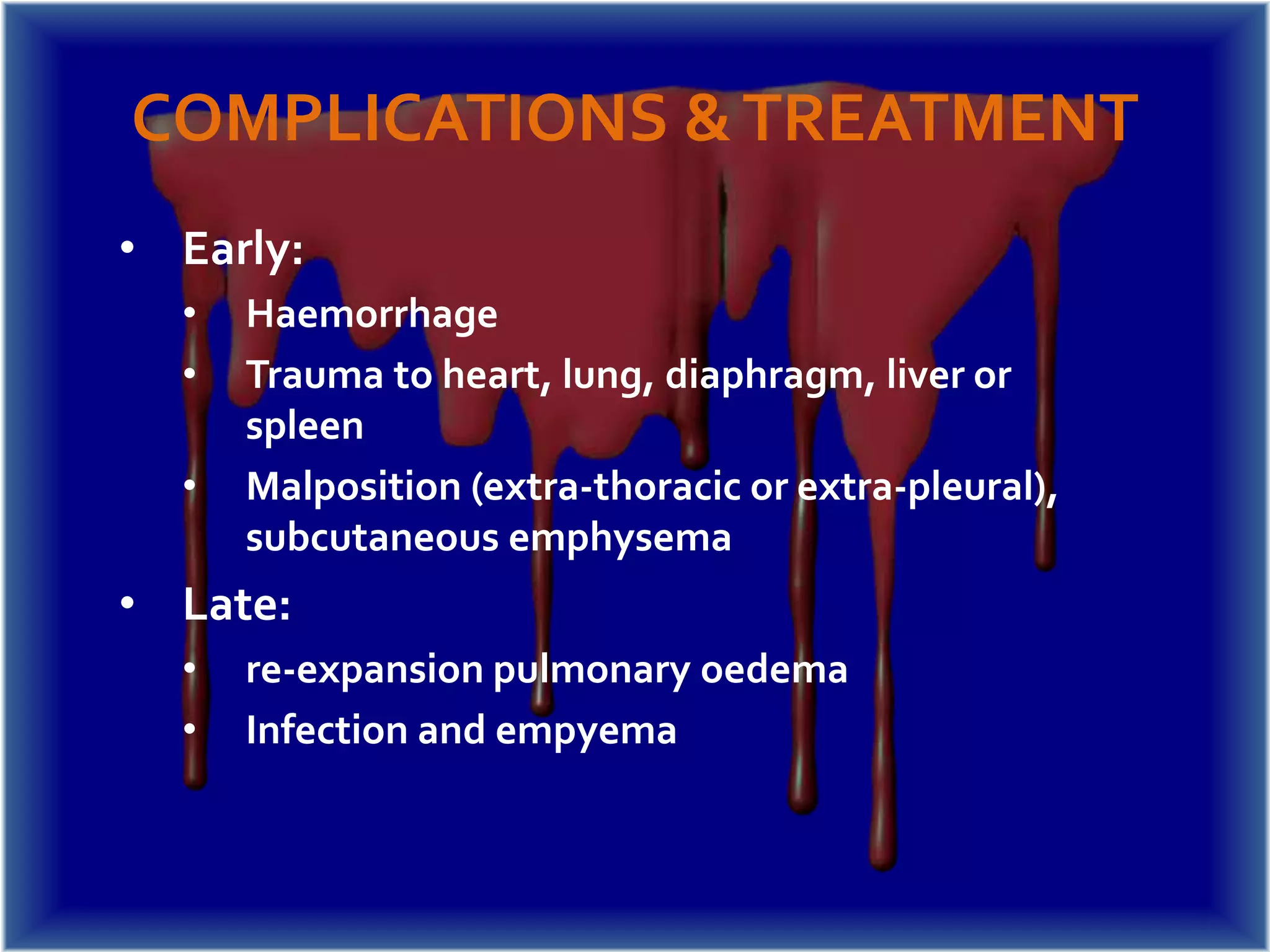 Intercostal catheter insertion PPT