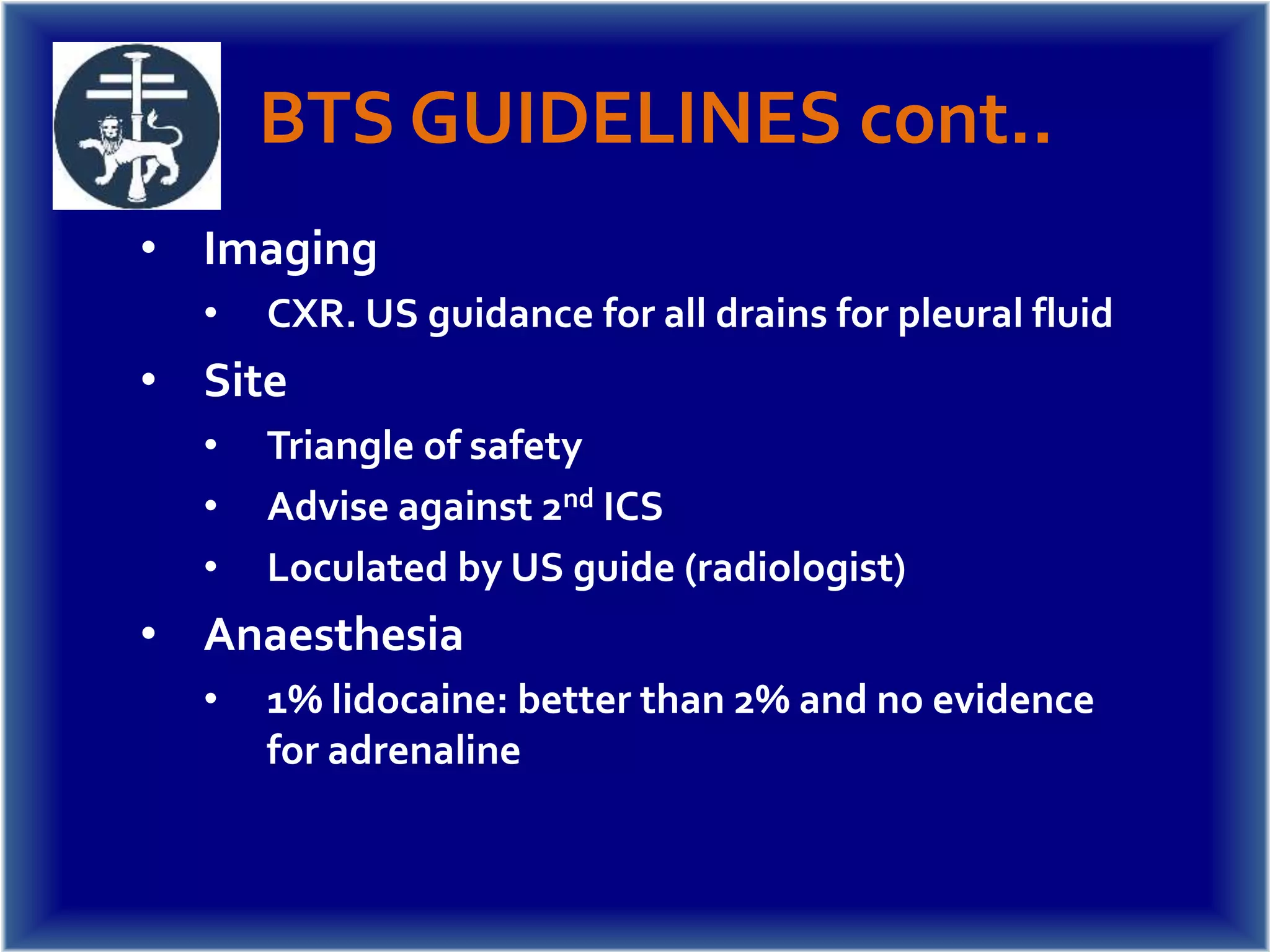 Intercostal catheter insertion | PPTX