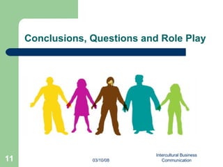 Conclusions, Questions and Role Play 06/02/09 Intercultural Business Communication 