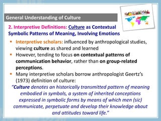 Interpretive Pattern Intercultural Communication & ELT | PPTX