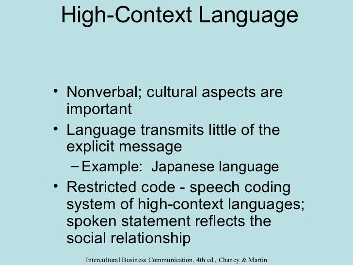 Intercultural Communication in the Business Context