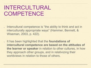 Intercultural competence | PPTX