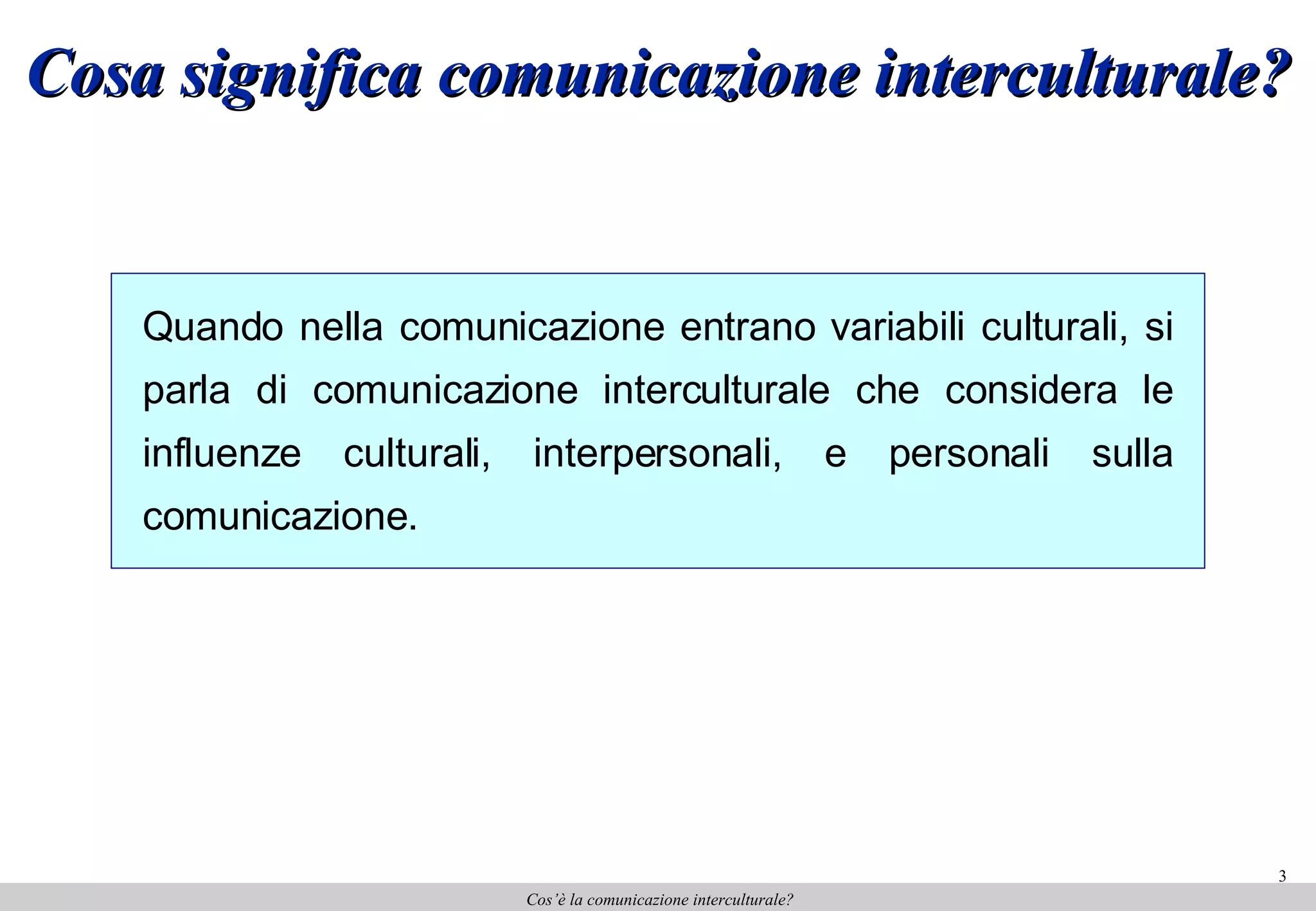 Lingue E Comunicazione Interculturale In Area Euromediterranea Interculturale | PPT