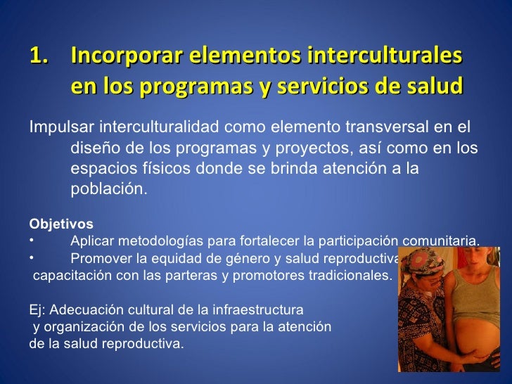 Interculturalidad en servicios de salud