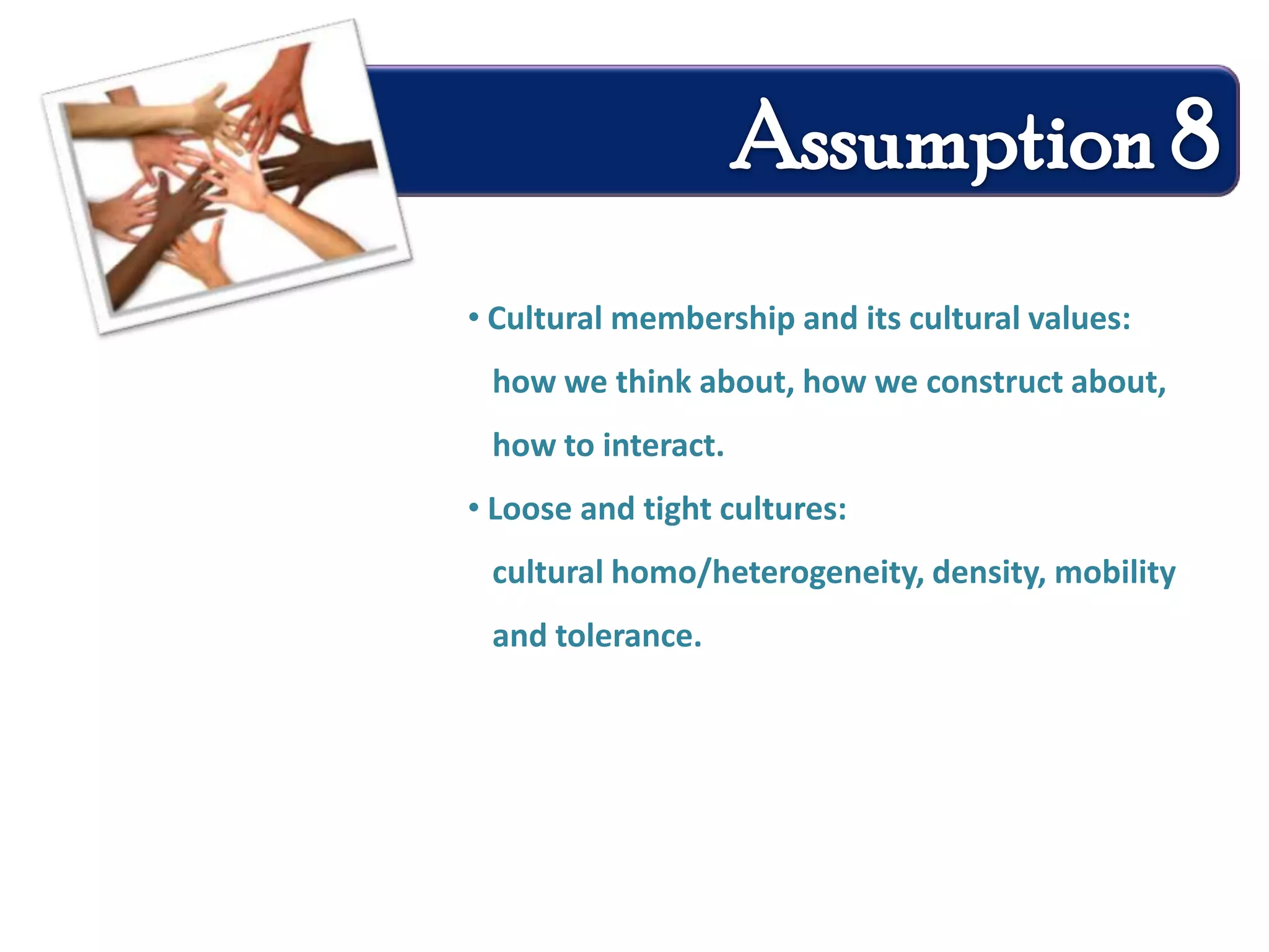 Refer to : role, relationship, facework, and symbolic identitiesRole Identity Role  set of expected behavior associated with 	culture that define as proper