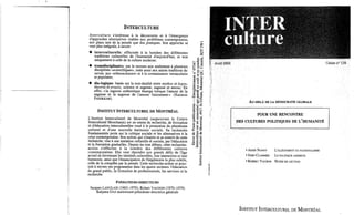 Interculture 7 au delà de la democratie globale